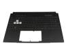 0KNR0-6910GE00 original Asus clavier incl. topcase DE (allemand) gris/gris avec rétro-éclairage (1ZONE RGB)