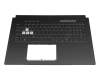 0KNR0-6910GE00 original Asus clavier incl. topcase DE (allemand) noir/transparent/gris avec rétro-éclairage