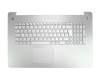 0KNB0-6629GE00 original Asus clavier incl. topcase DE (allemand) argent/argent avec rétro-éclairage