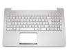 90NB00K1-R31GE0 original Asus clavier incl. topcase DE (allemand) argent/argent avec rétro-éclairage