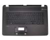 Clavier incl. topcase DE (allemand) noir/noir original pour HP Pavilion 17-f000