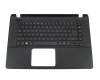 Clavier incl. topcase DE (allemand) noir/noir original pour Acer Aspire ES1-521