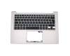 Clavier incl. topcase DE (allemand) noir/argent original pour Asus ZenBook UX303LA