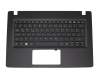 Clavier incl. topcase DE (allemand) noir/noir original pour Acer Aspire V3-371