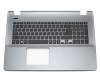 Clavier incl. topcase DE (allemand) noir/gris original pour Acer Aspire E5-731