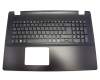 Clavier incl. topcase DE (allemand) noir/noir original pour Acer Aspire E5-721