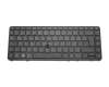 Clavier DE (allemand) noir/noir abattue avec rétro-éclairage et mouse stick original pour HP ZBook 14