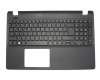 Clavier incl. topcase DE (allemand) noir/noir original pour Acer Extensa 2519-C7DC