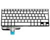 0KN0-QD2GE13 original Protek clavier DE (allemand) argent