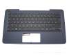 Clavier incl. topcase DE (allemand) noir/noir original pour Asus Transformer Book Chi T300CHI