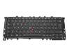 PK1310D1A12 original Lenovo clavier DE (allemand) noir/noir abattue avec rétro-éclairage et mouse stick