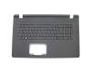 Clavier incl. topcase DE (allemand) noir/noir original pour Acer Aspire ES1-732