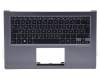 90NB02P1-R31GE0 original Asus clavier incl. topcase DE (allemand) noir/argent avec rétro-éclairage