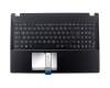 Clavier incl. topcase DE (allemand) noir/noir original pour Asus Pro Essential P552LJ