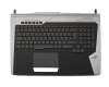 04060-00800000 original Asus clavier incl. topcase DE (allemand) noir/argent avec rétro-éclairage