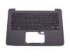 Clavier incl. topcase DE (allemand) noir/gris original pour Asus ZenBook UX305UA-FC001R