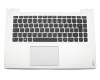 Clavier incl. topcase DE (allemand) noir/argent avec rétro-éclairage original pour Lenovo IdeaPad U430P (20269)