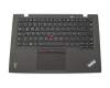 Clavier incl. topcase DE (allemand) noir/anthracite avec mouse stick original pour Lenovo ThinkPad X1 Carbon 3rd Gen (20BT000RUS)