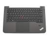 04X1004 original Lenovo clavier incl. topcase DE (allemand) noir/gris avec mouse stick