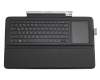 Clavier incl. topcase DE (allemand) noir/noir original pour HP Envy x2 15-c000