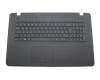 Clavier incl. topcase DE (allemand) noir/noir original pour Asus X751LJ