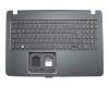 6180037AKC01 original Acer clavier incl. topcase DE (allemand) noir/noir avec rétro-éclairage