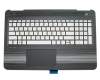 858971-041 original HP clavier incl. topcase DE (allemand) argent/noir avec rétro-éclairage