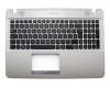 Clavier incl. topcase DE (allemand) noir/brun original pour Asus VivoBook Max P541NA