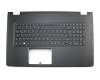 Clavier incl. topcase DE (allemand) noir/noir original pour Acer Aspire E5-774