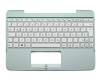 Clavier incl. topcase DE (allemand) blanc/vert original pour Asus Transformer Book T101HA-GR012T