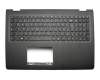 Clavier incl. topcase DE (allemand) noir/noir original pour Lenovo Yoga 500-15IHW (80N7)