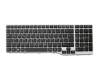 Clavier DE (allemand) noir/gris original pour Fujitsu LifeBook E754