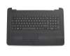 Clavier incl. topcase DE (allemand) noir/noir original pour HP 17-x000