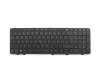 Clavier DE (allemand) noir/noir abattue avec mouse stick original pour HP ProBook 650 G1 (P4T23ET)