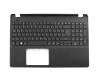 Clavier incl. topcase DE (allemand) noir/noir original pour Acer Extensa 2530-P86Y