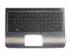 Clavier incl. topcase DE (allemand) noir/noir original pour HP Pavilion x360 13-u100