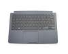 Clavier incl. topcase DE (allemand) noir/anthracite avec rétro-éclairage original pour Samsung NP900X3F