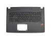 90NB0DM1-R32FR0 original Asus clavier incl. topcase FR (français) noir/noir avec rétro-éclairage RGB