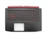 6B.Q2SN2.012 original Acer clavier incl. topcase DE (allemand) noir/noir avec rétro-éclairage (Nvidia 1050)