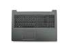 Clavier incl. topcase DE (allemand) noir/gris original pour Lenovo IdeaPad 510-15IKB (80SV00QVGE)