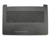 Clavier incl. topcase DE (allemand) noir/gris avec un motif fin original pour HP 17-bs000