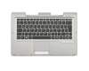 FUJ:CP657608-XX original Fujitsu clavier incl. topcase DE (allemand) noir/argent