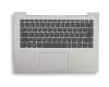 Clavier incl. topcase DE (allemand) gris/argent original pour Lenovo IdeaPad 320S-14IKB (80X400J2GE)