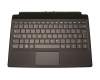 Clavier incl. topcase DE (allemand) noir/noir original pour Lenovo IdeaPad Miix 510-12IKB (80XE)