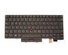 Clavier noir/noir avec rétro-éclairage et mouse stick original pour Lenovo ThinkPad T470 (20JM/20JN)