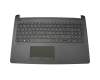 Clavier incl. topcase DE (allemand) noir/noir (diamond) original pour HP 15-bs109ng (2QG27EA)