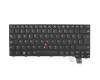 Clavier DE (allemand) noir/noir abattue avec rétro-éclairage et mouse stick original pour Lenovo ThinkPad T460p (20FW/20FX)