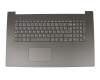 Clavier incl. topcase FR (français) gris/gris original pour Lenovo IdeaPad 320-17ISK (80XJ0041GE)