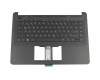 Clavier incl. topcase DE (allemand) noir/noir original pour HP 14-bp000