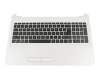 Clavier incl. topcase DE (allemand) noir/blanc original pour HP 250 G5 (X0P10ES)